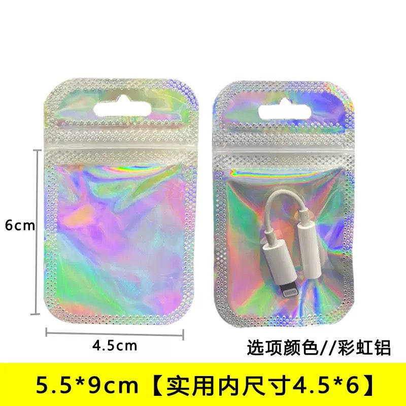 10pcs Holographic Mini Pouch