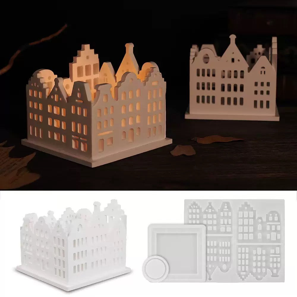 Decorative Tealight Candle Silicone Mold a011