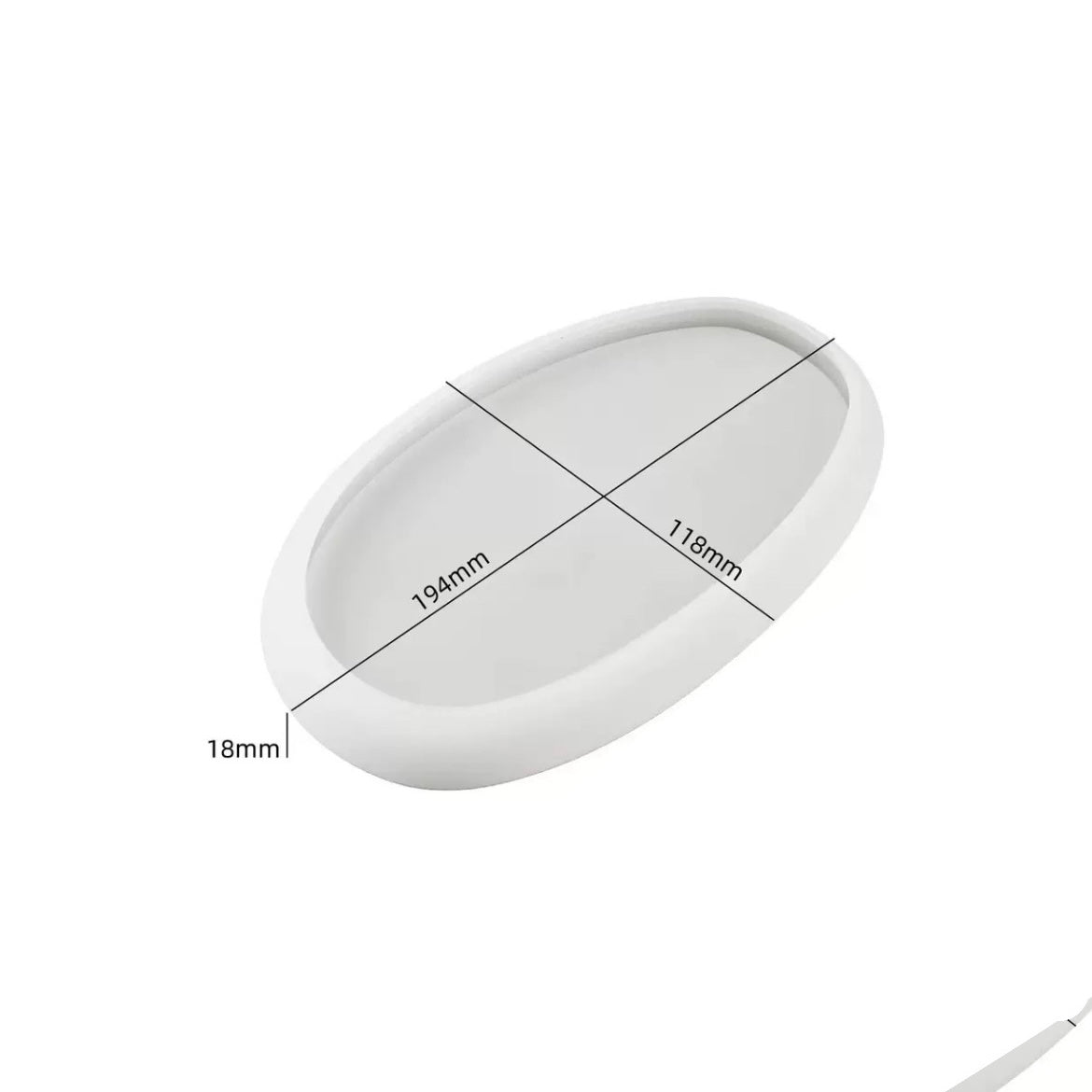 Oval Trinket Tray Silicone Mold g09