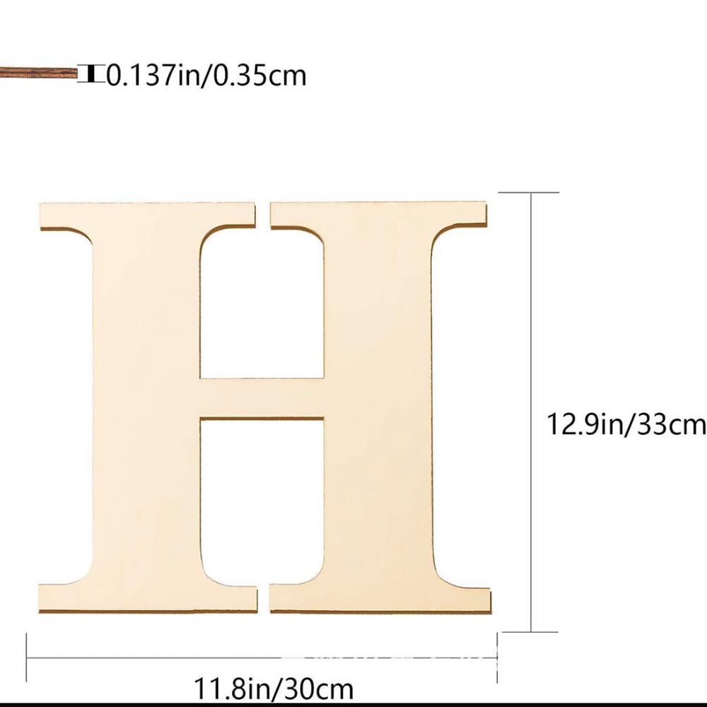A-Z Wooden Alphabets Letter s014