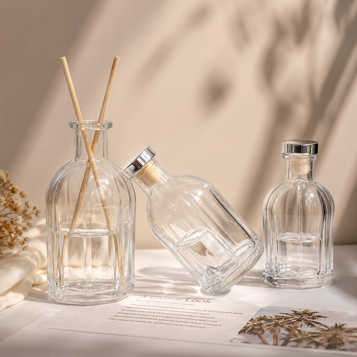 Dome Diffuser Glass Bottle/Jar