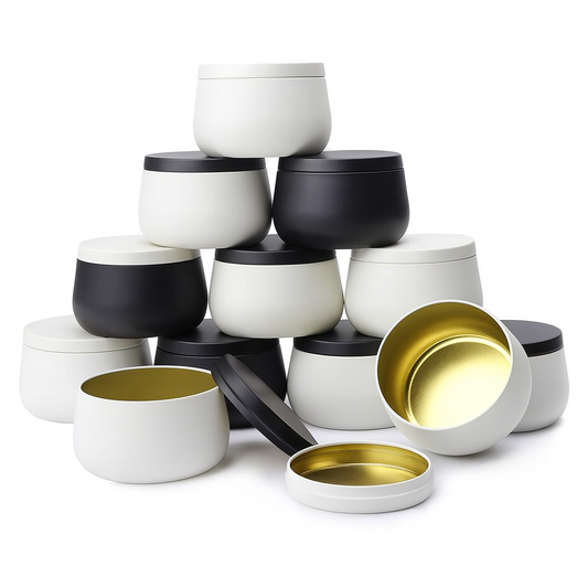 120ml-240ml Empty Round Candle Aluminum Tin Jar