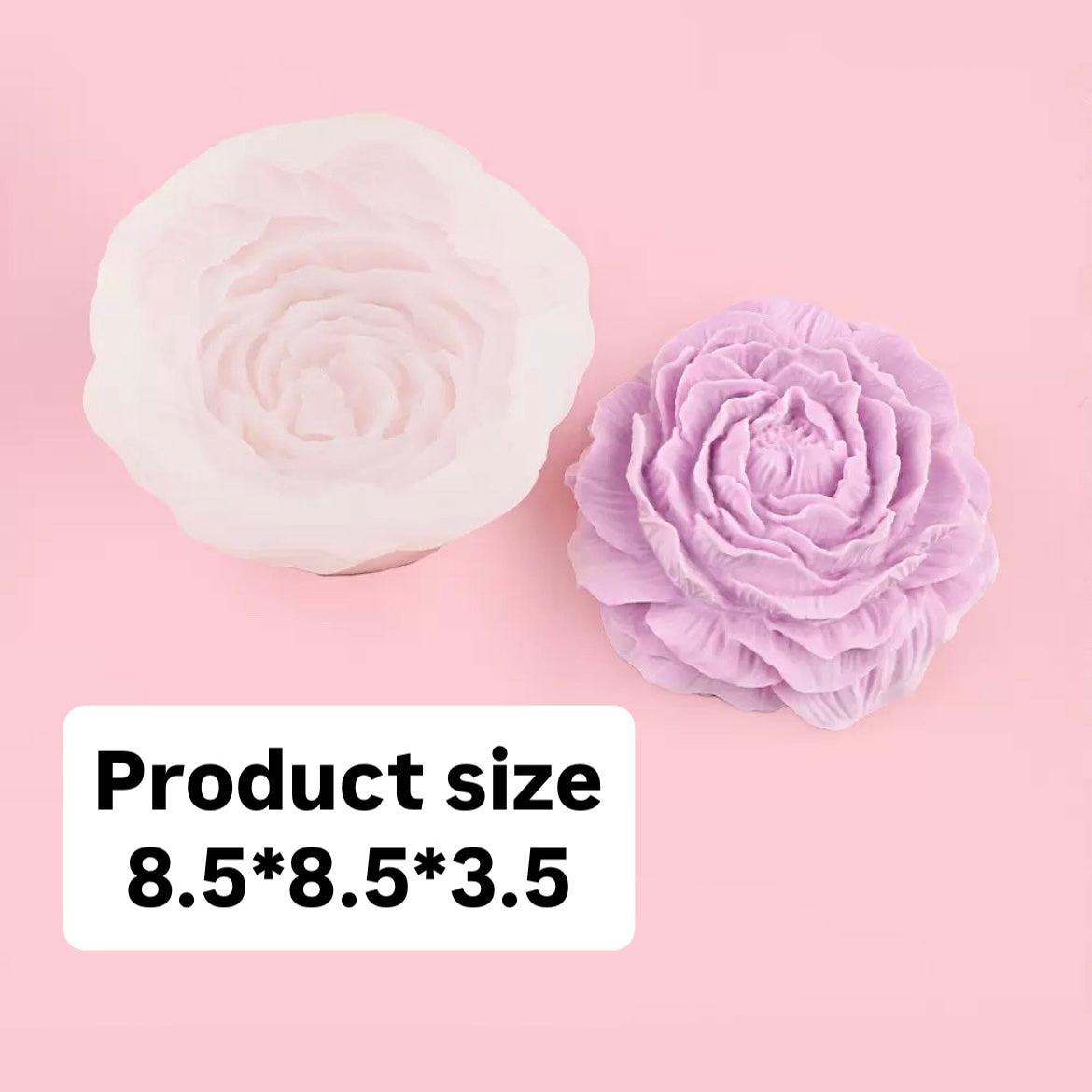 Peony Flower Silicone Mold h013