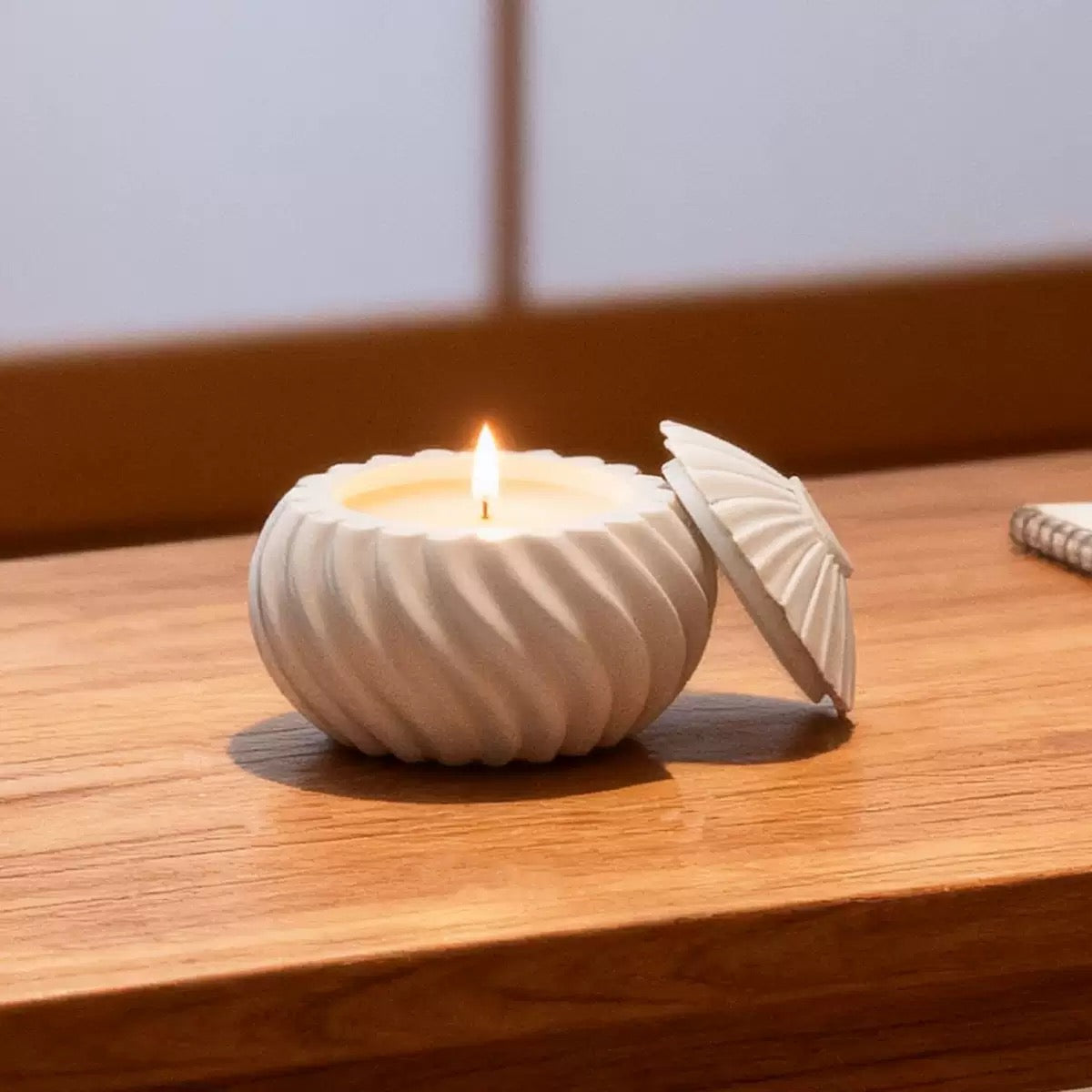 Spiral Candle Jar Silicone Mold