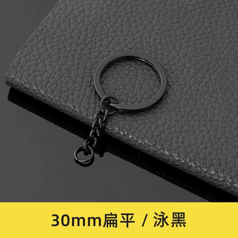 12pcs Flat Keychain Ring