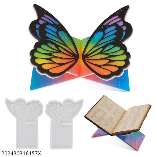 Butterfly Book Stand Holder Silicone Mold a09