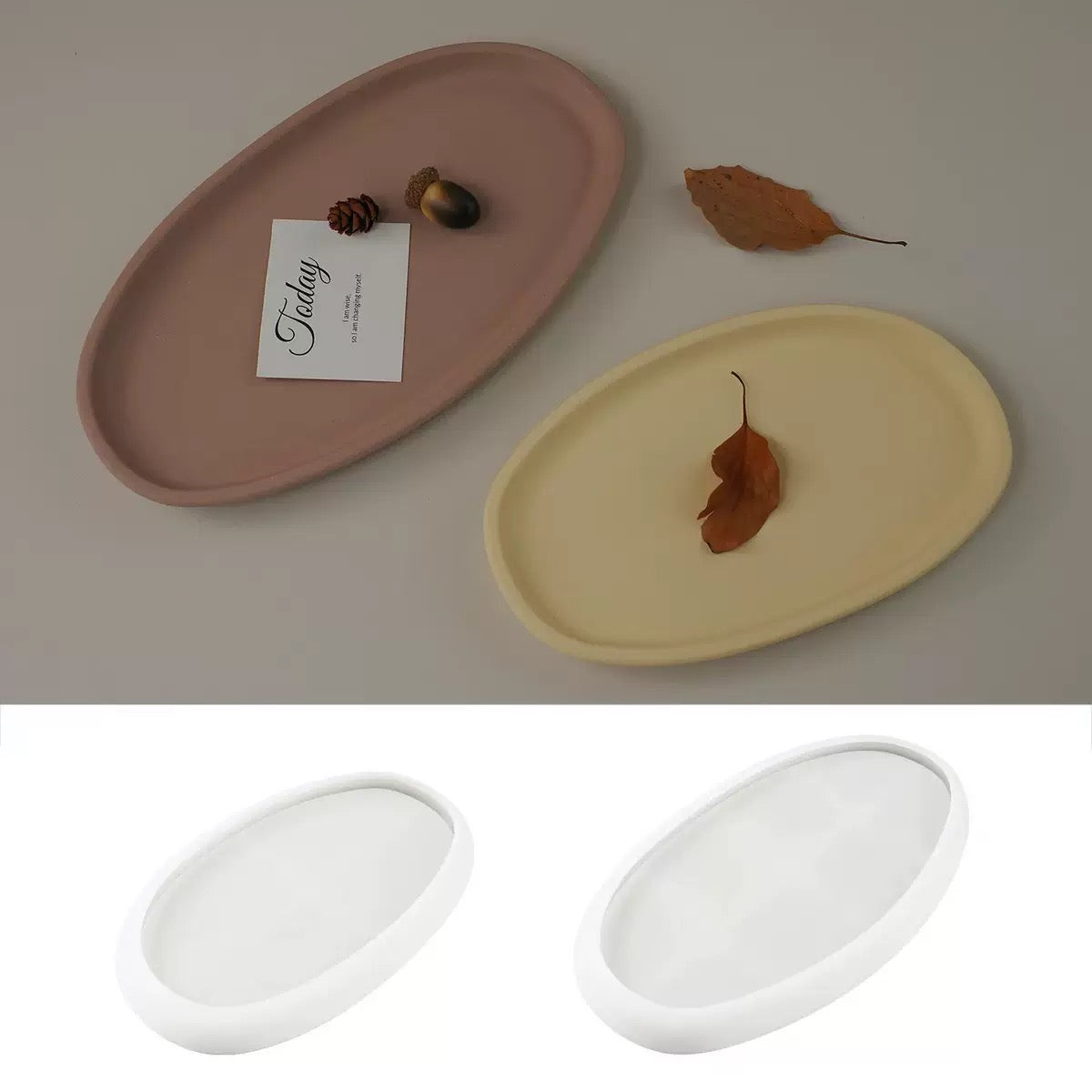 Oval Trinket Tray Silicone Mold g09