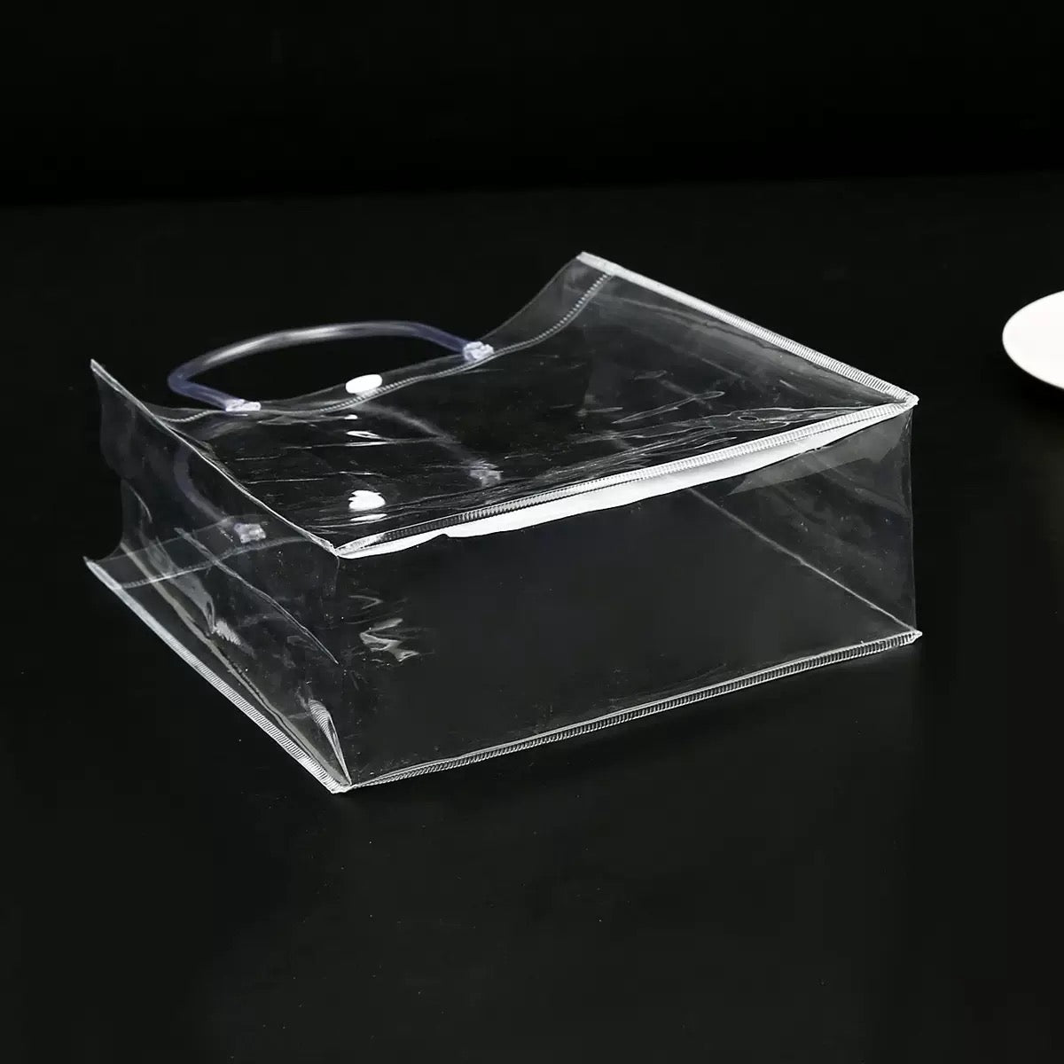 5pcs Plastic gift transparent handbag