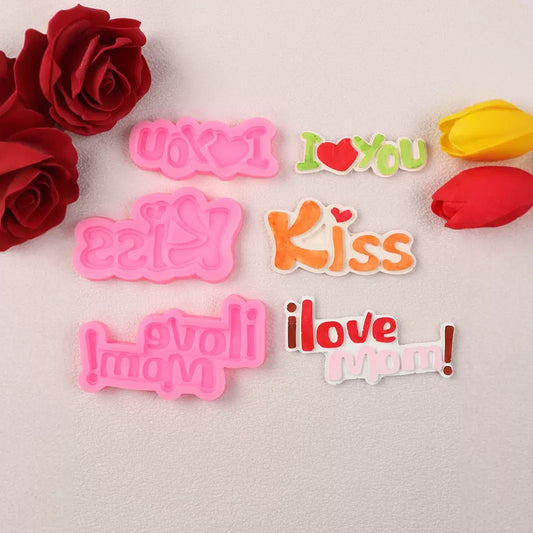 Words Keychain Silicone Mold i07