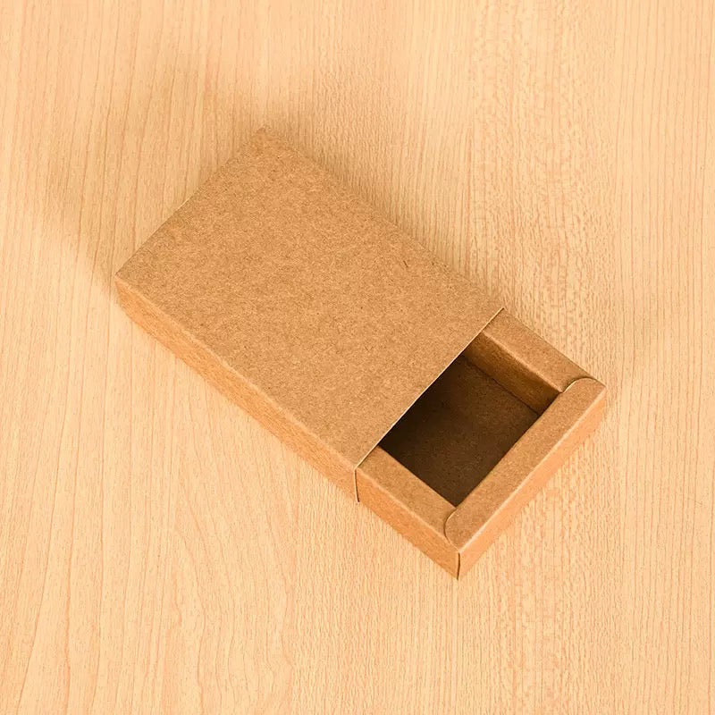 5pcs Kraft Paper Slide Drawer Box
