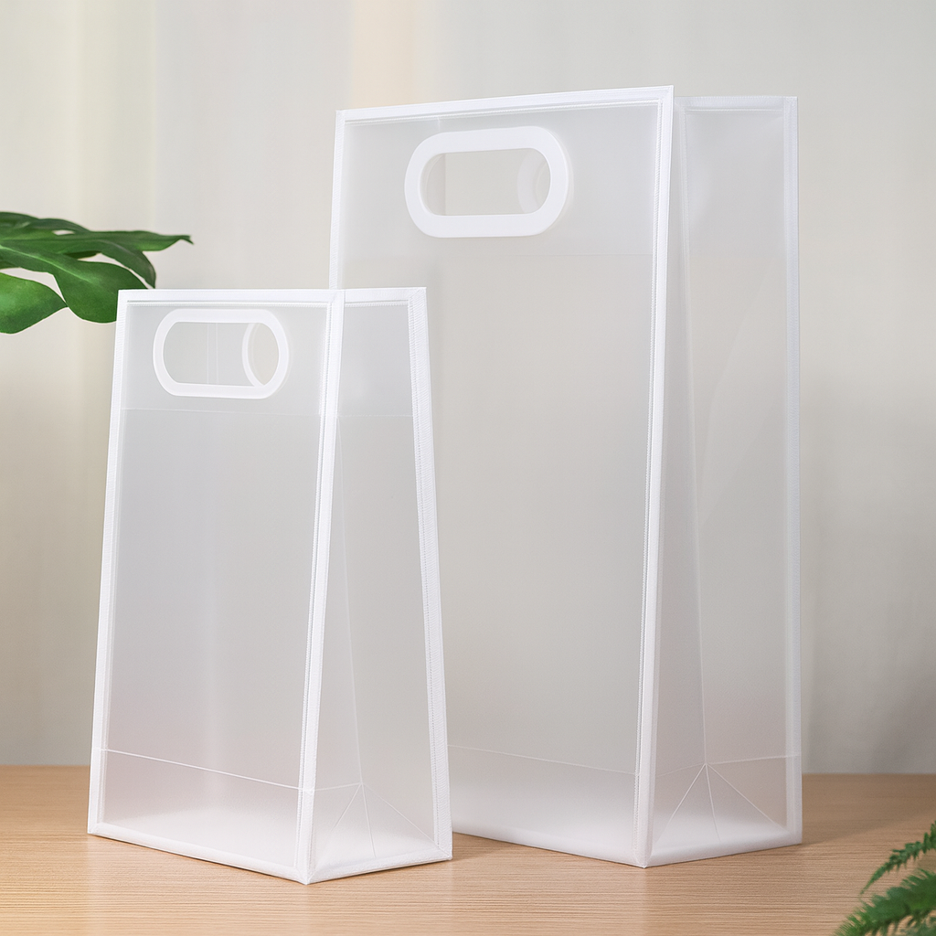 5pcs Plastic gift Translucent handbag