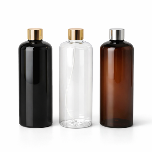 250ML/500ML Round Shoulder Empty Refill Bottle