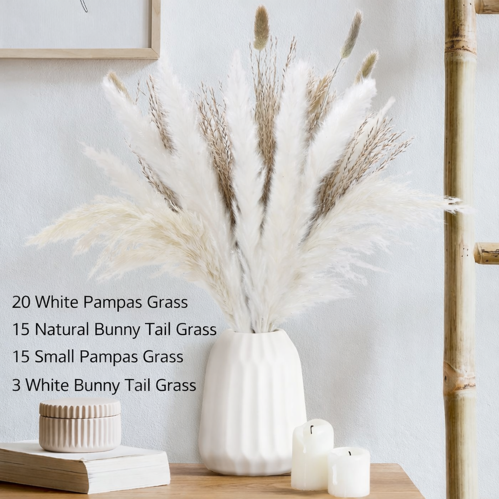 Mixed Natural Pampas Flower Grass