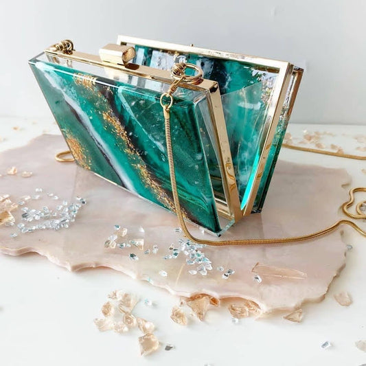 Resin Clutch Bag Silicone Mold d07