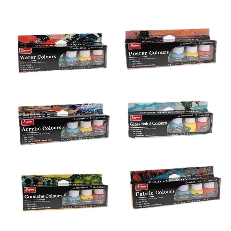 6 Colors 25ml Paint Set