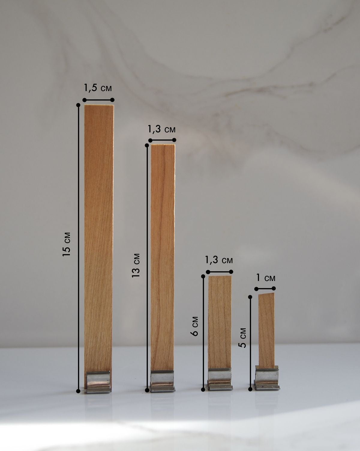 5pcs Wood Candle Wicks