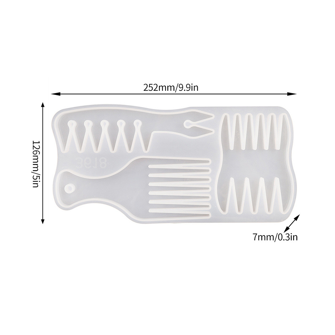 Afro Comb Silicone Mold b09