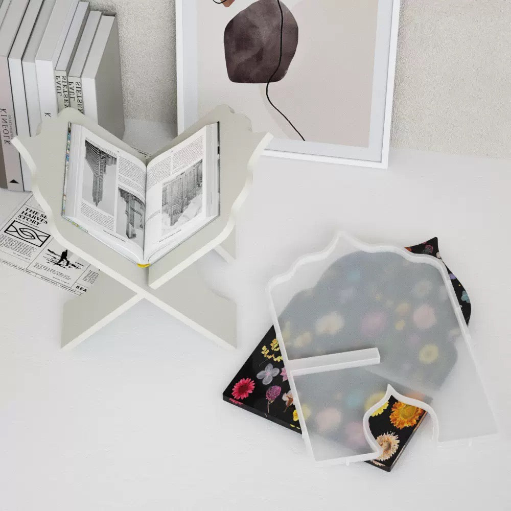 Book Stand Holder Silicone Mold a09