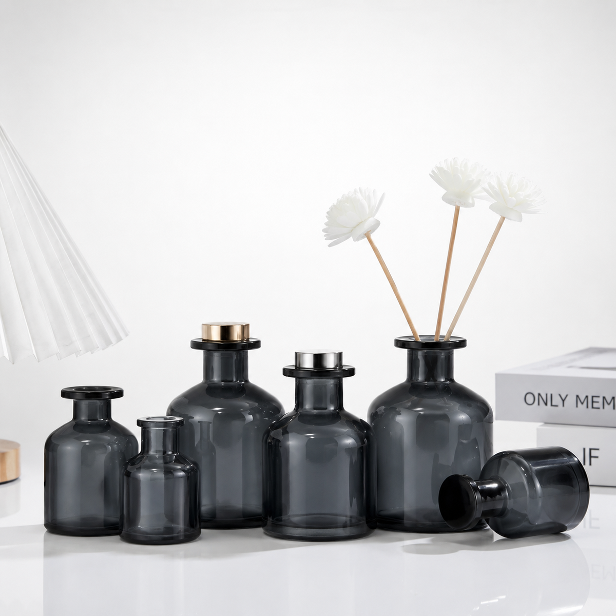Luxe Grey Diffuser Bottle/Jar