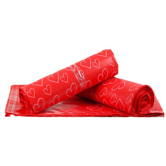 Red Hearts Polymailer Shipping Bag