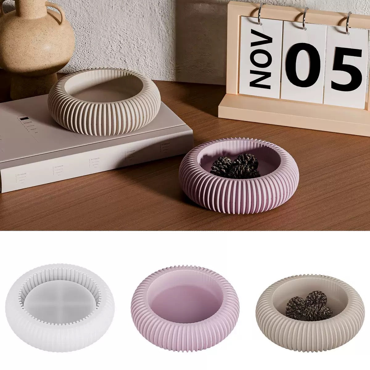 Stripped Storage Bowl Mold