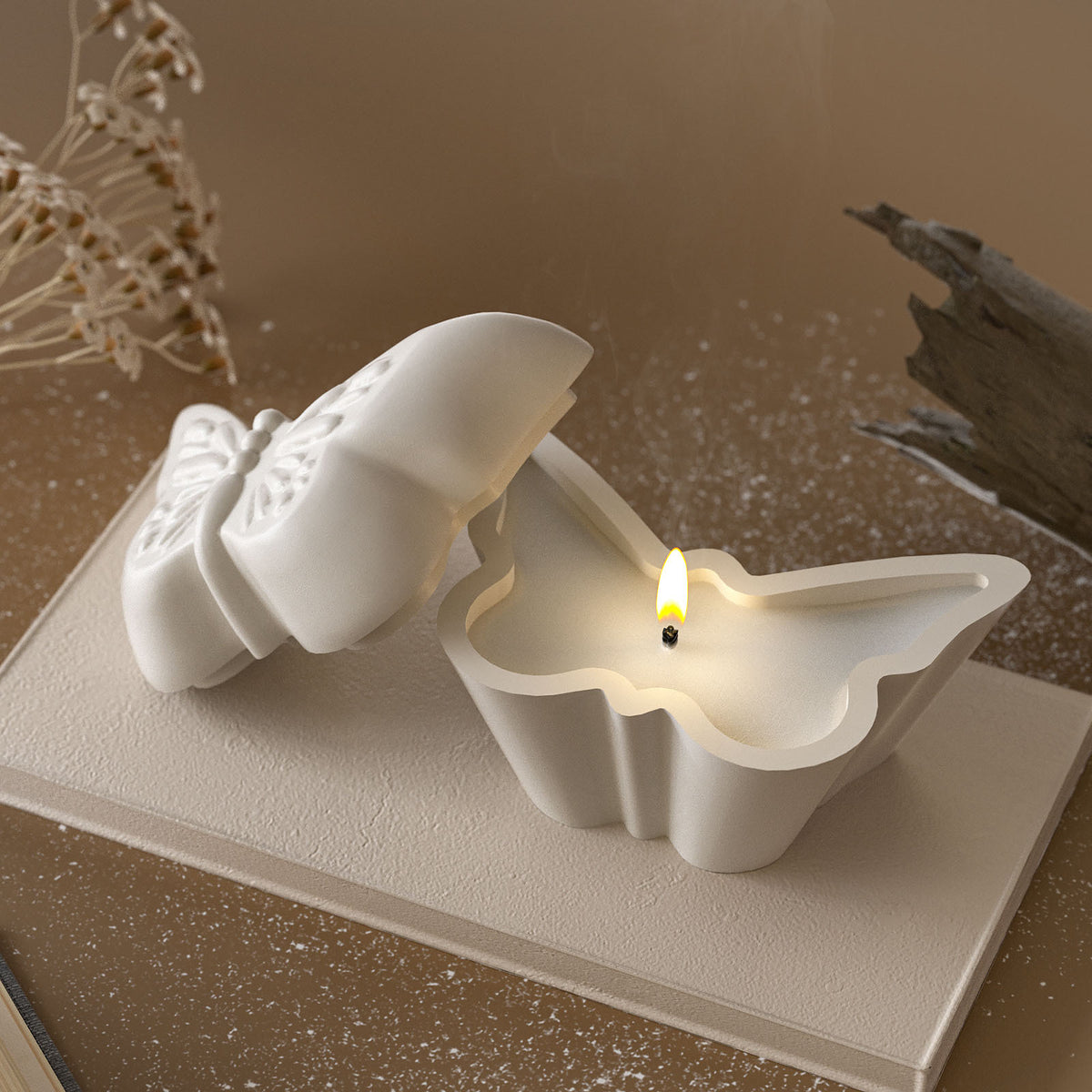 Butterfly shape Candle Jar Silicone Mold b04
