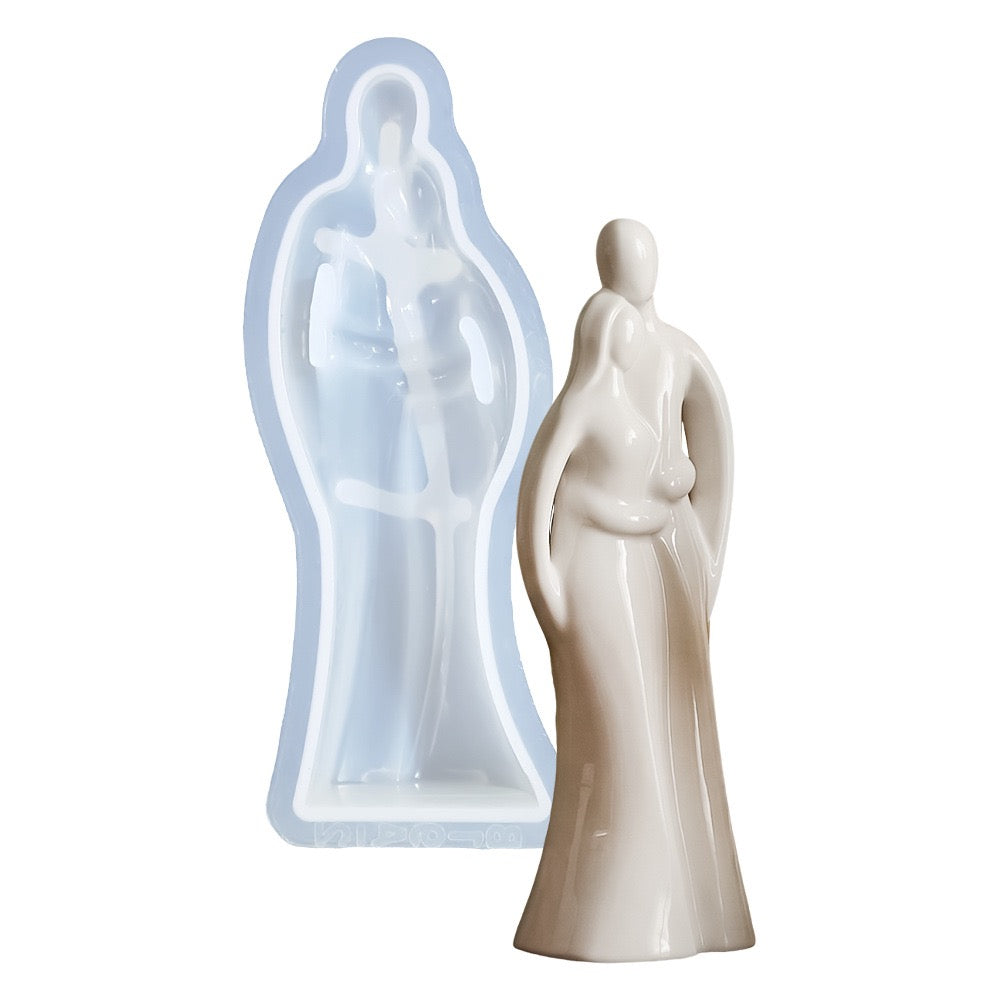 Abstract Couple Figurines Mold
