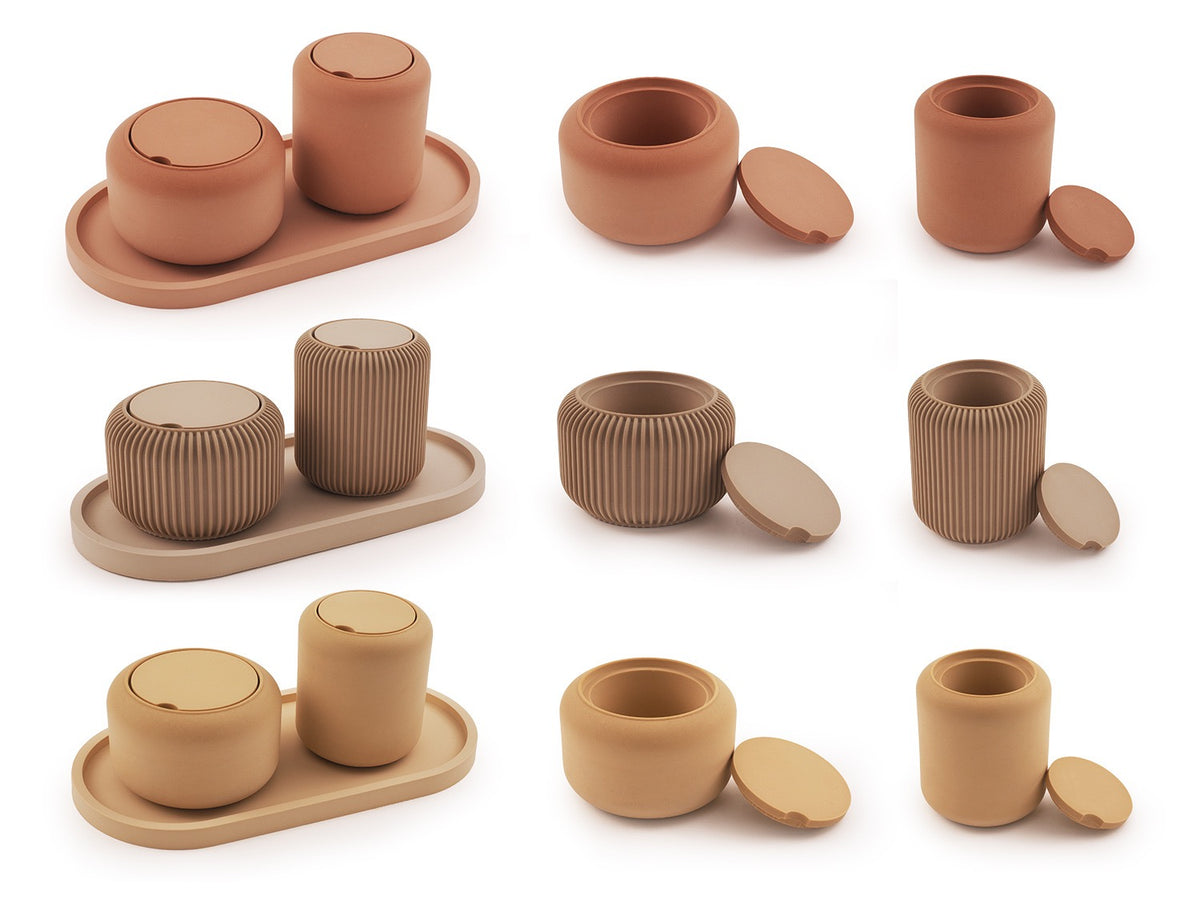 Stripped Jar & Lid Incense Burner Silicone Mold d05