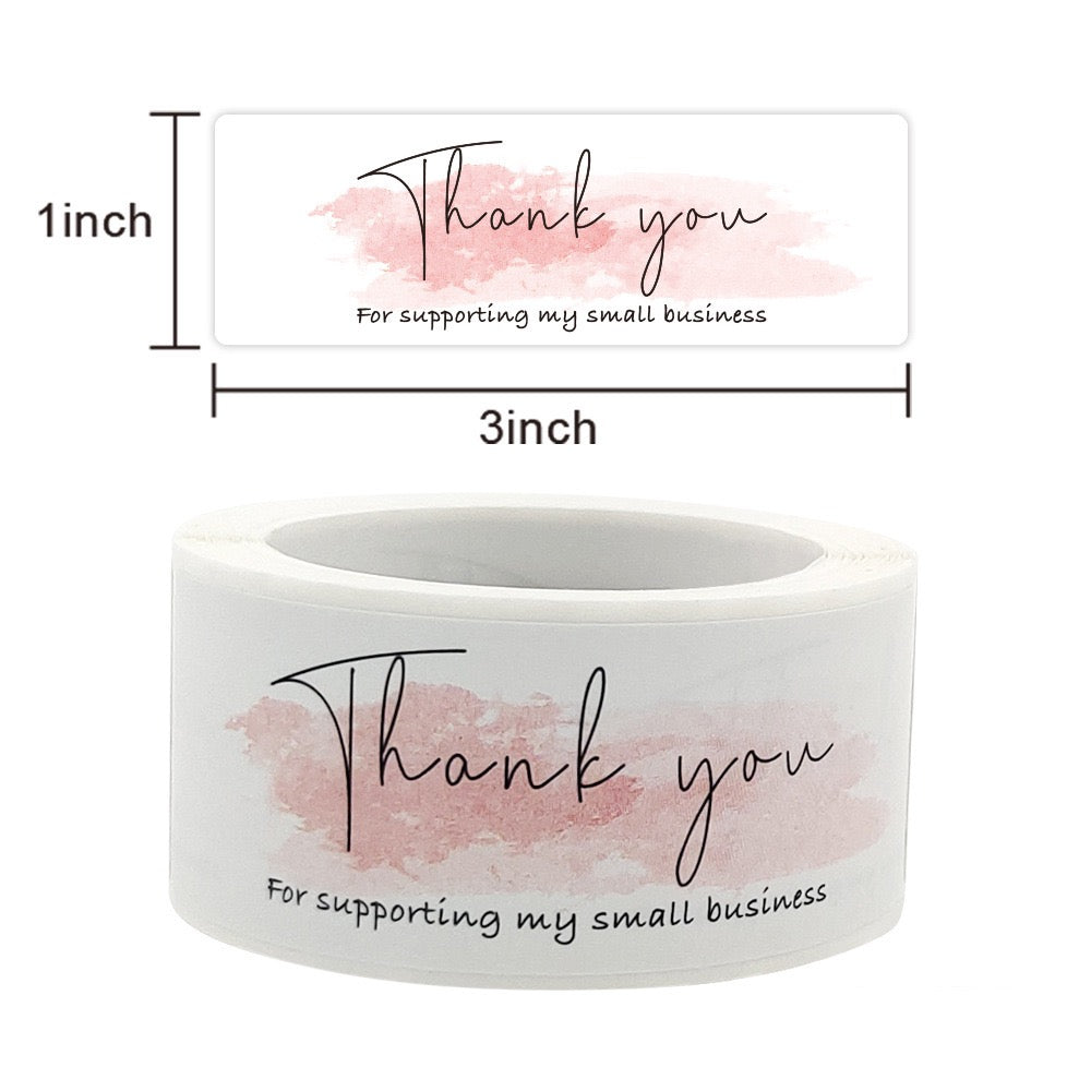 Rectangle Thank you Sealing Stickers