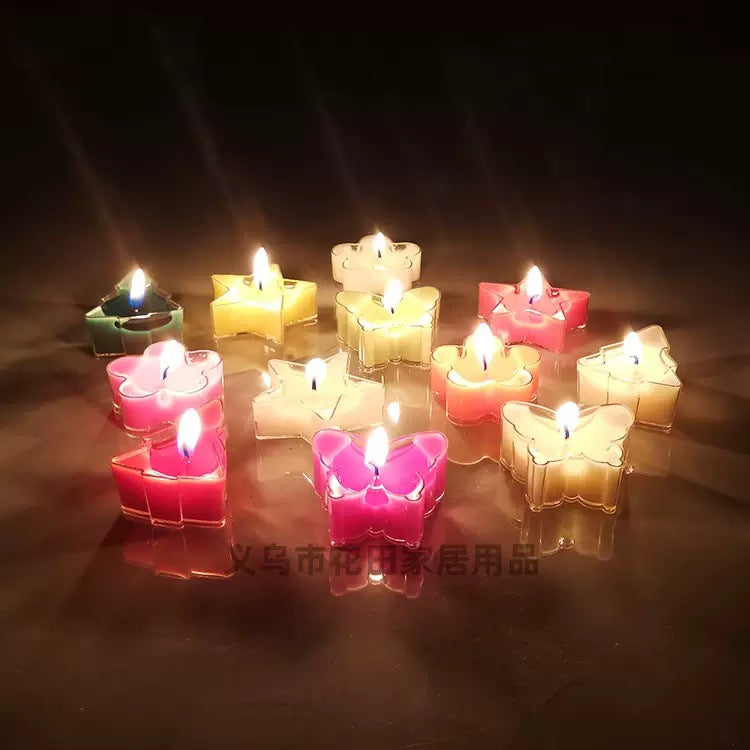 5pcs Tealight Jar Container + Wick