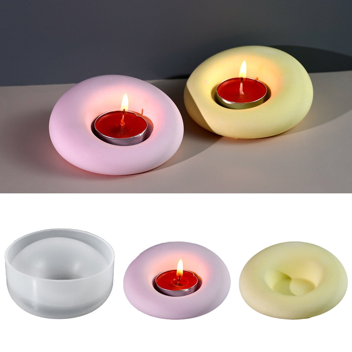 Candle Tealight Silicone Mold a012