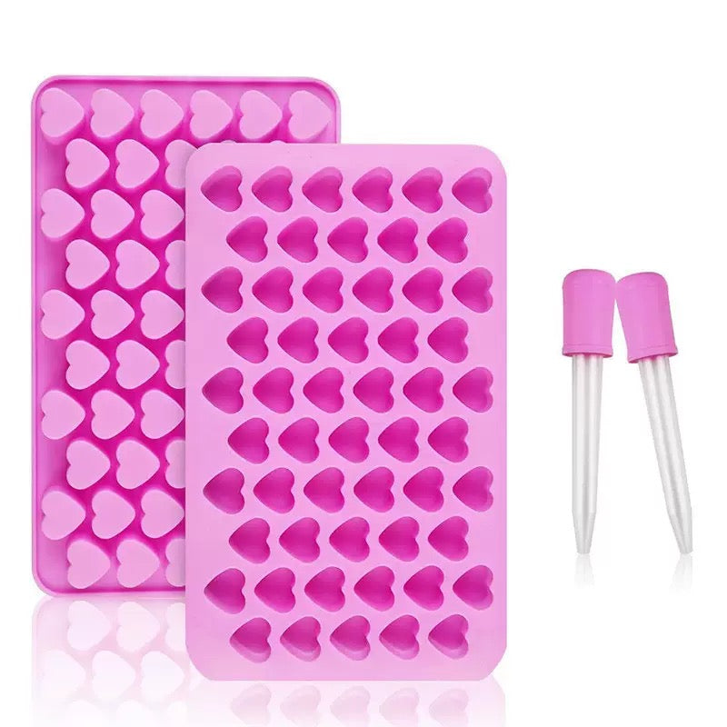 55-Holes Heart-Shaped Silicone Mold