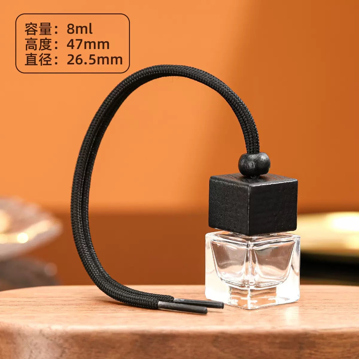 Colorful Wooden Lid Car Diffuser Bottle/Jar m08