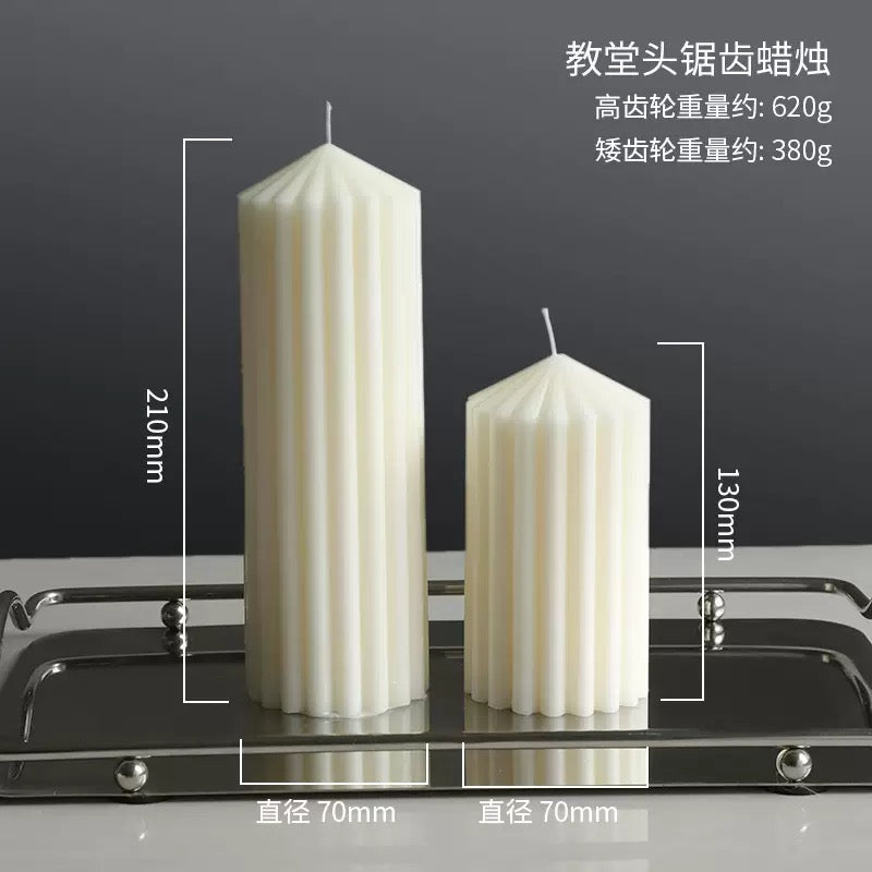 Cylindrical Pillar Candle Silicone Mold h06