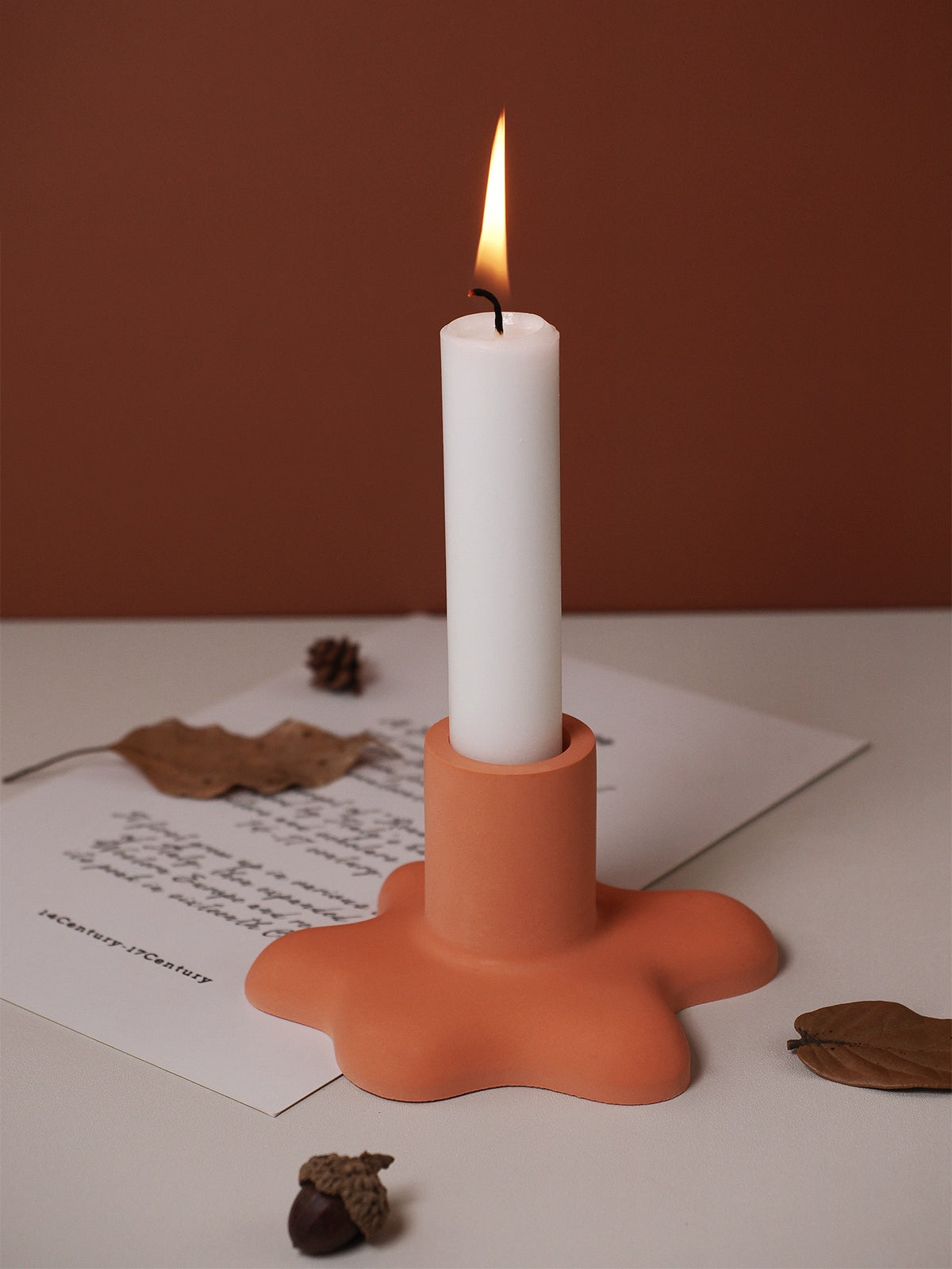 Water Splash Candle Holder Silicone Mold a012