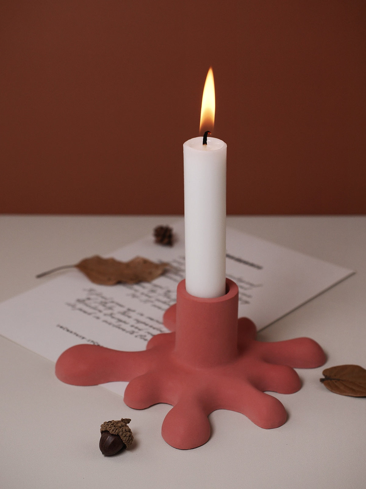 Water Splash Candle Holder Silicone Mold a012