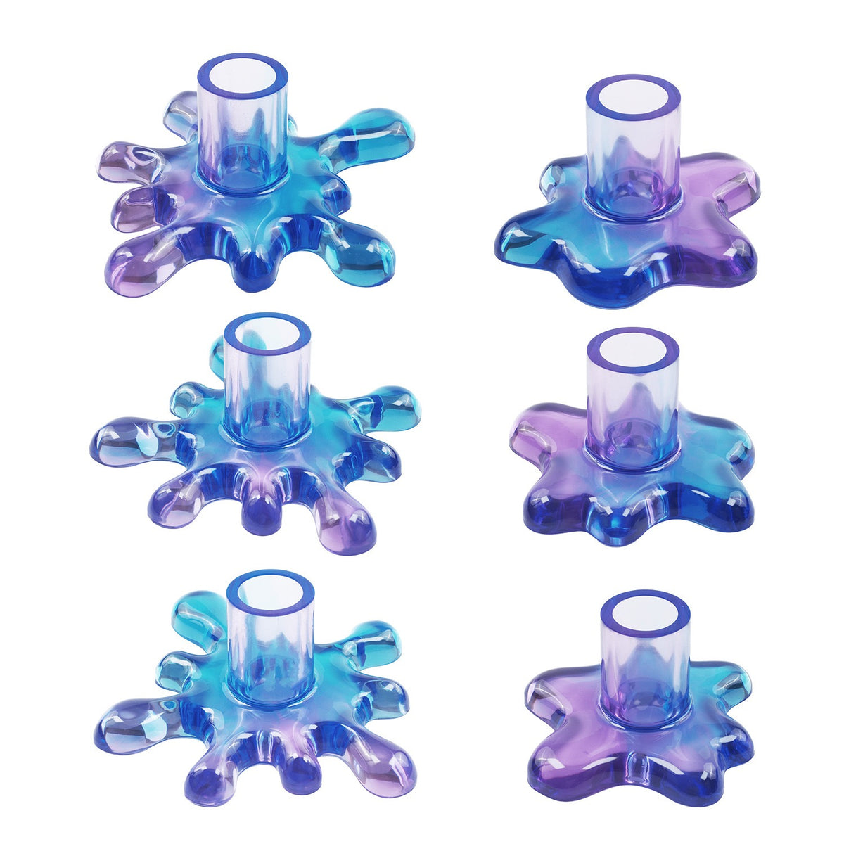 Water Splash Candle Holder Silicone Mold a012