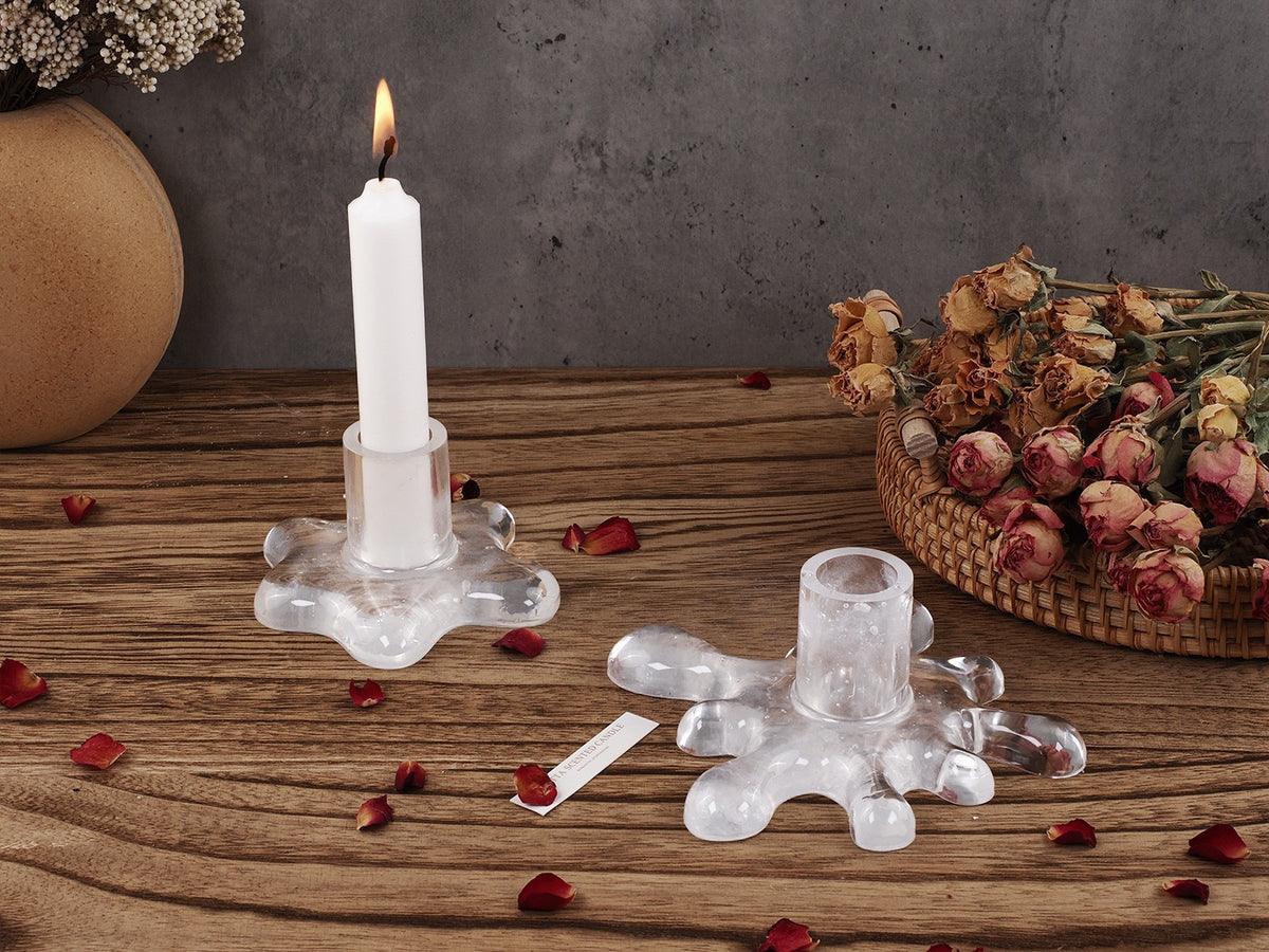 Water Splash Candle Holder Silicone Mold a012