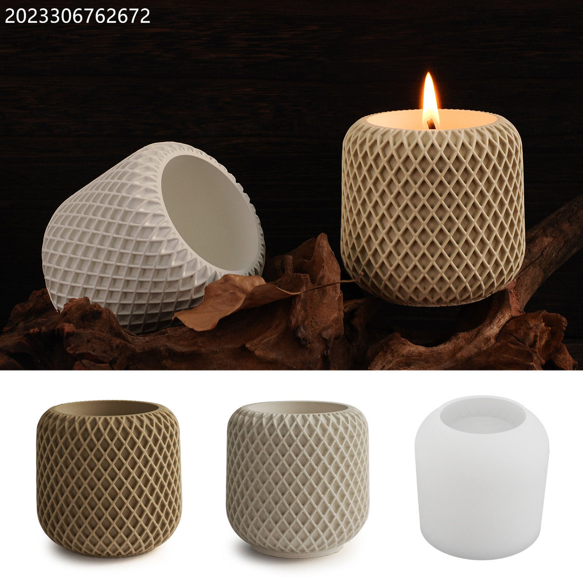 Candle Jar Silicone Mold b03