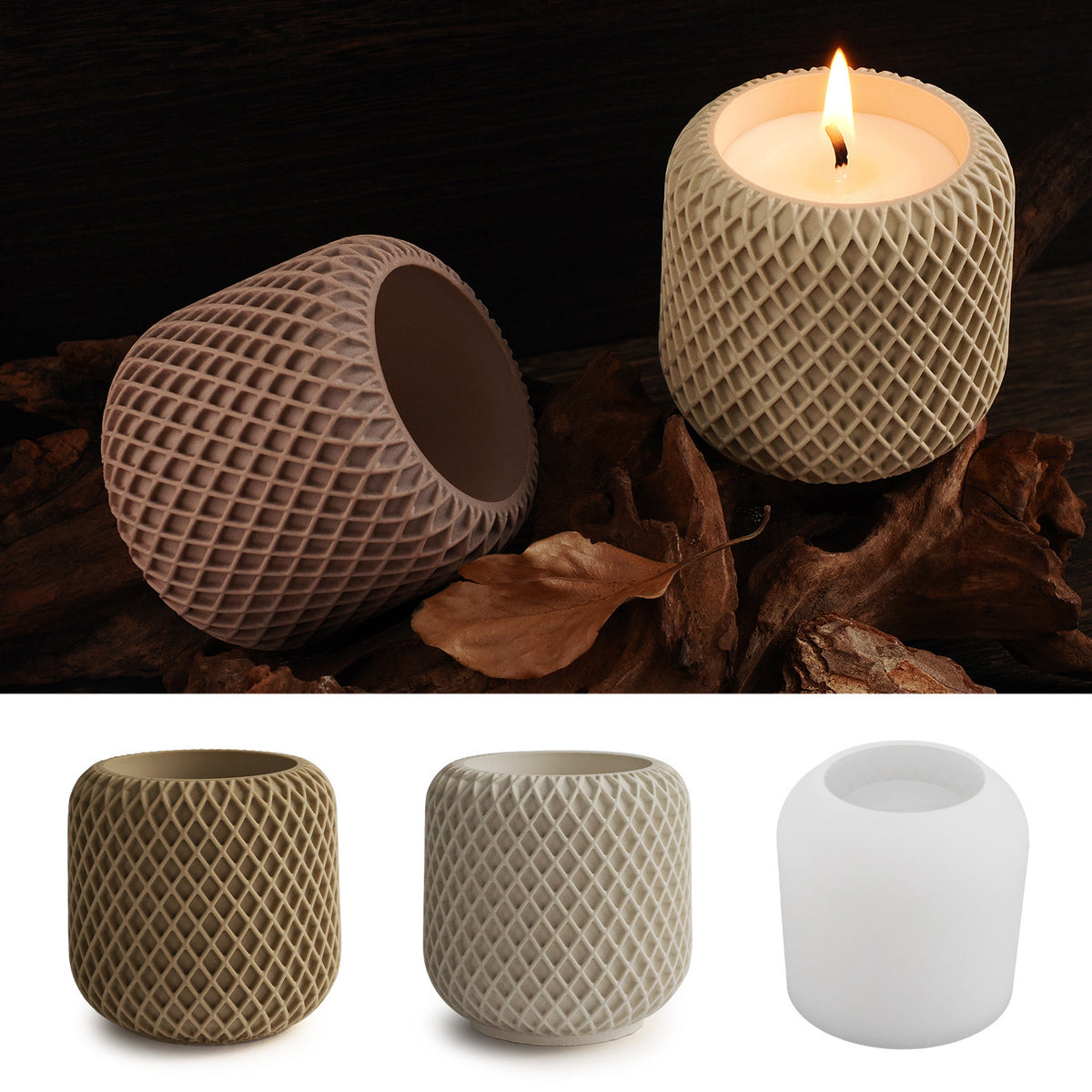 Candle Jar Silicone Mold b03