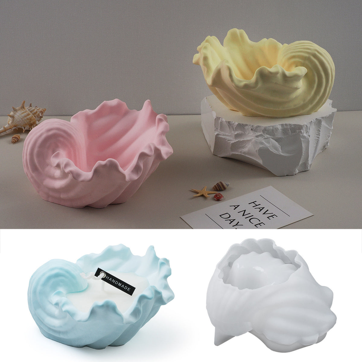 05 Shell Storage Silicone Mold e013