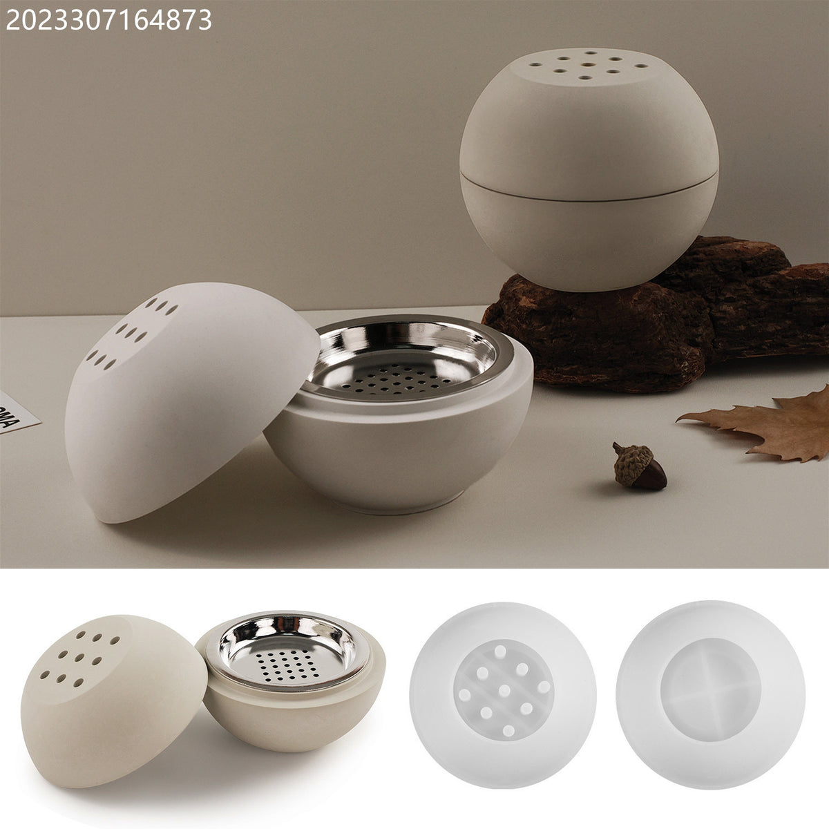 Incense Burner Silicone Mold d05/08