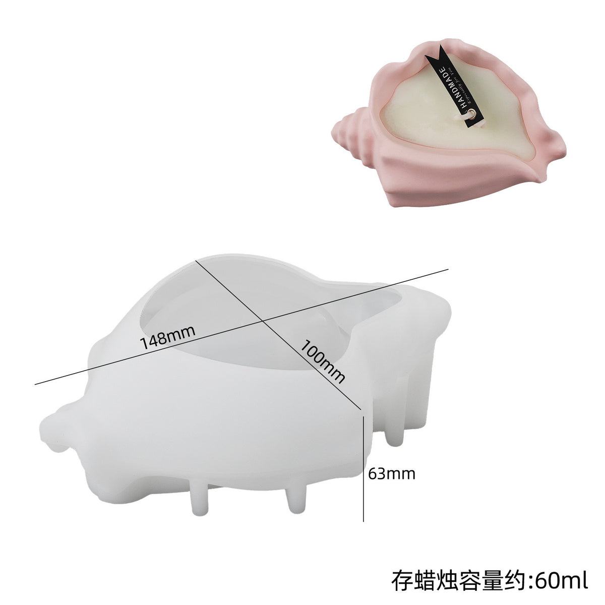 04 Shell Storage Silicone Mold e013