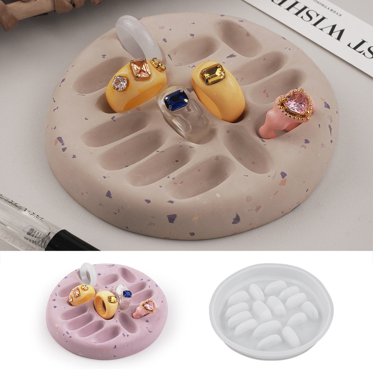 Ring Holder Silicone Mold e011