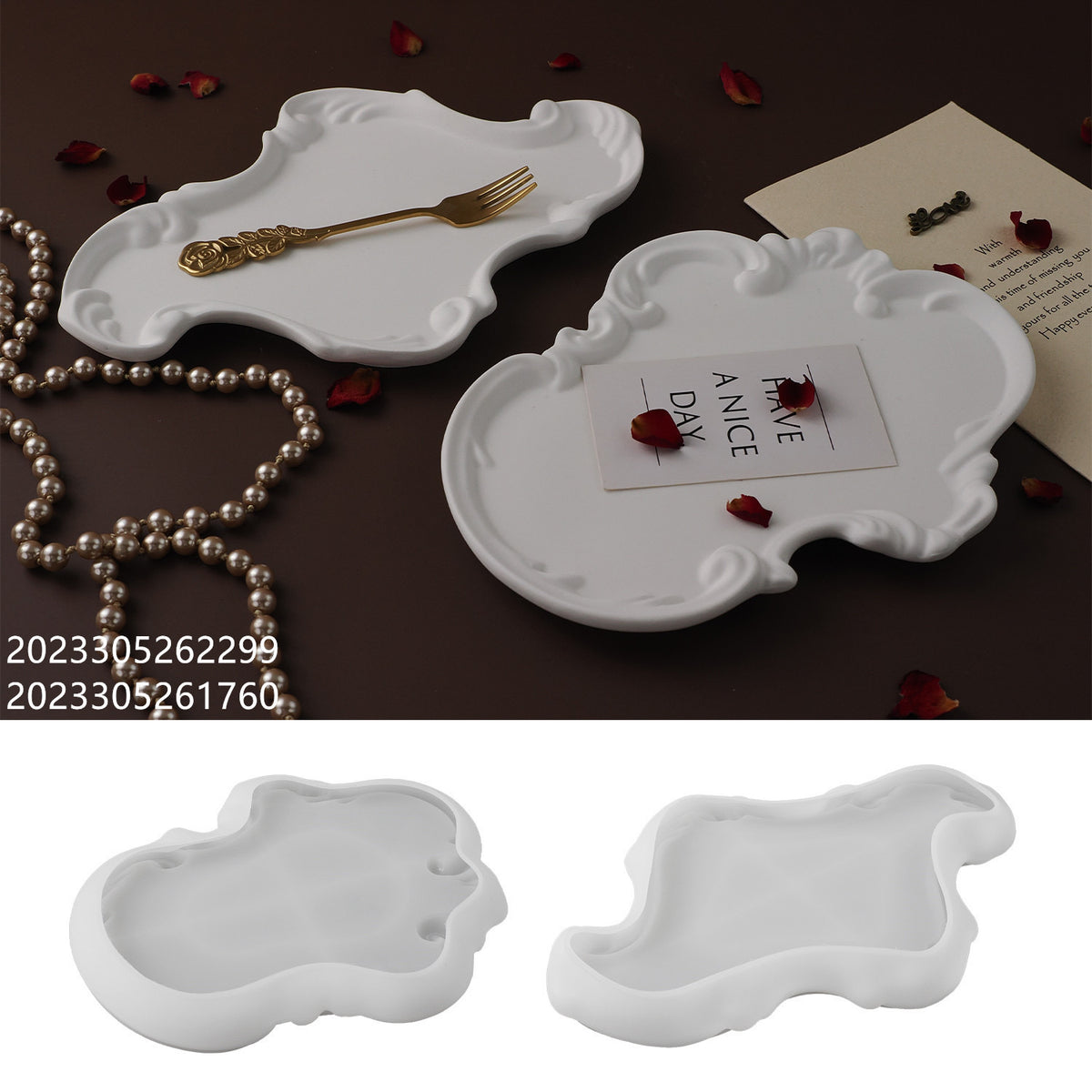 Irregular Trinket Tray Silicone Mold g014