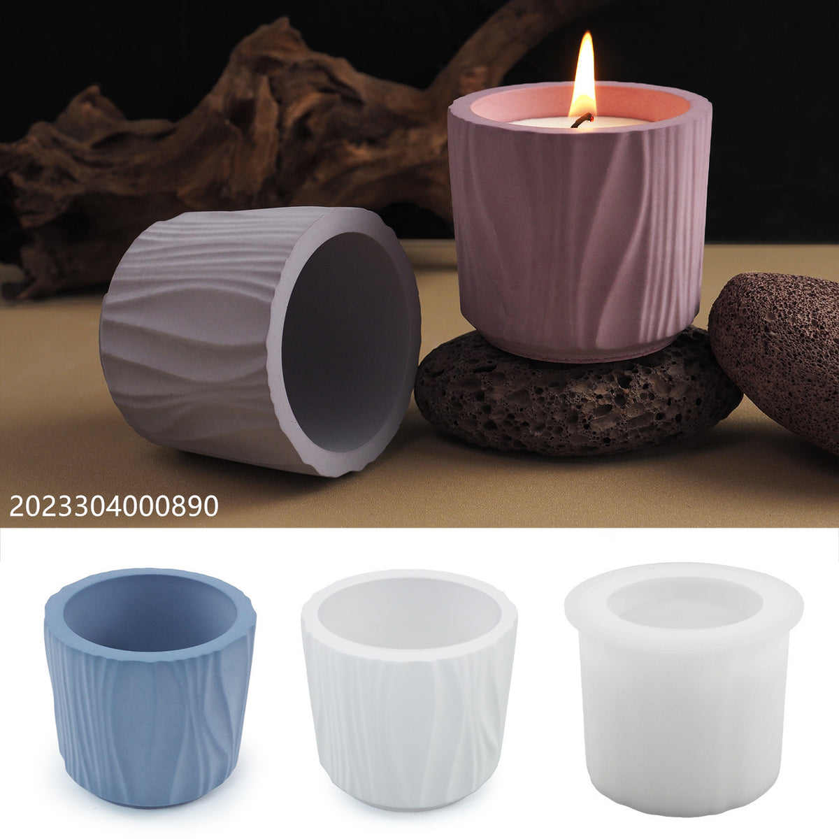 Candle Jar Silicone Mold b02