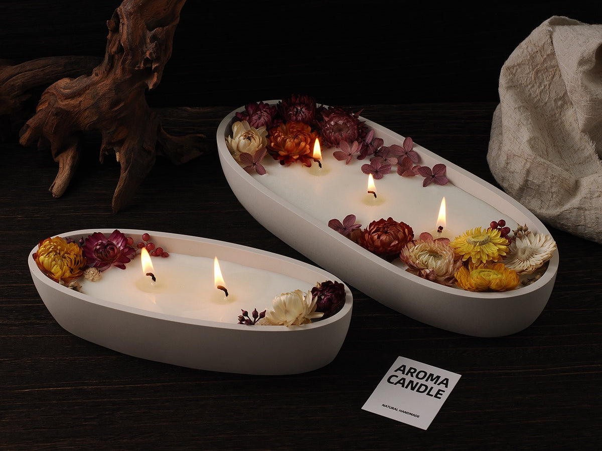 Canoe Candle Jar Silicone Mold f06
