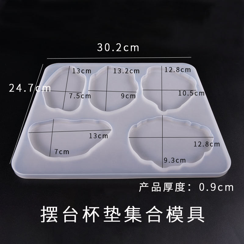 Irregular Coaster Silicone Mold c014