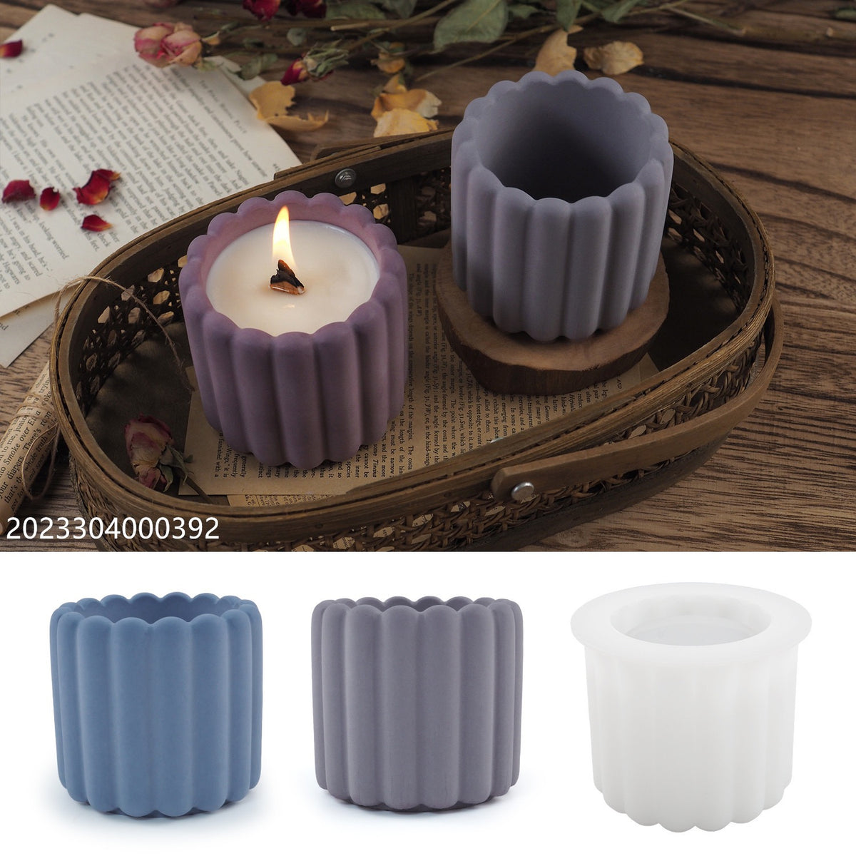 Candle Jar Silicone Mold b02