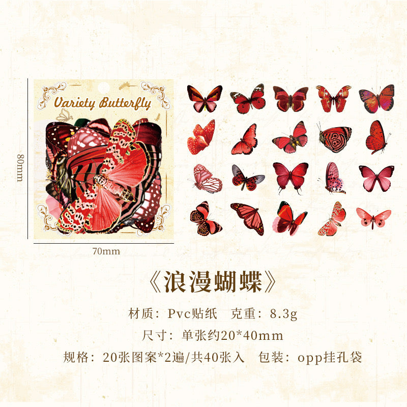 Butterfly Stickers r010